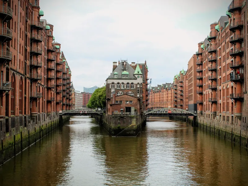 Speicherstadt Hamburg mit Wasserschloss